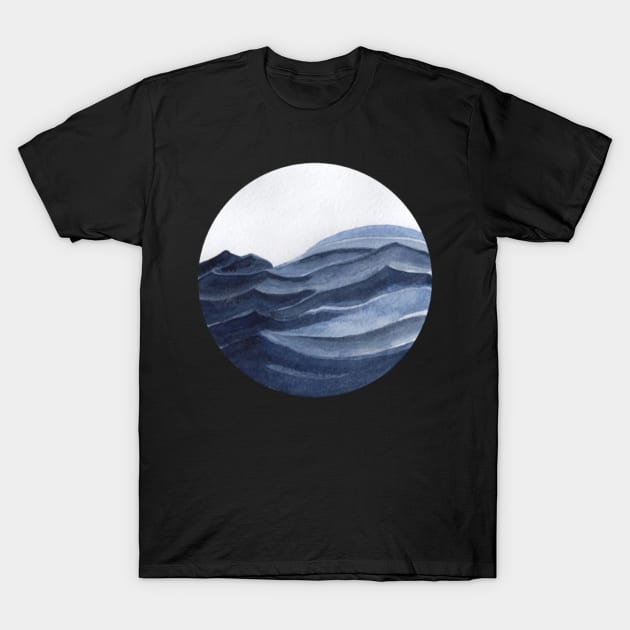 Abstract waves T-Shirt by Cleopsys